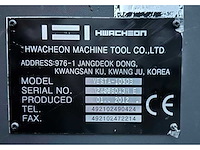 2012 hwacheon vesta 1050b 4-assige verticale machinecentra - afbeelding 3 van  11