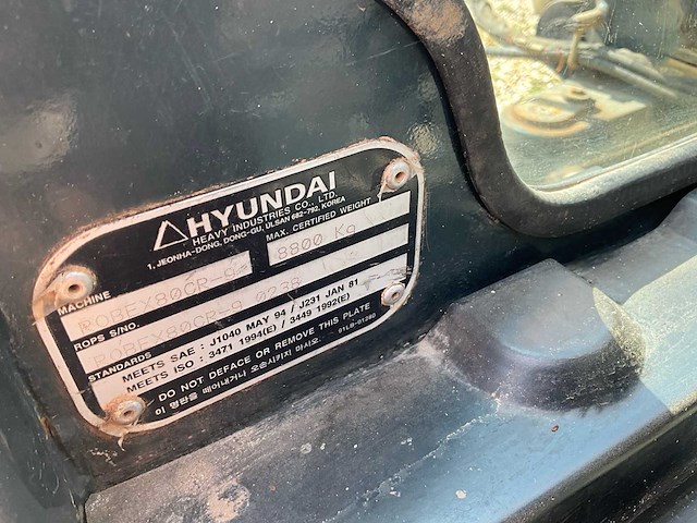 2012 hyundai robex 80 cr-9 midigraafmachine - afbeelding 23 van  29