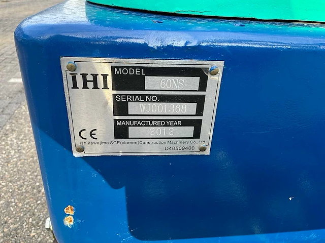 2012 ihi 60ns midigraafmachine - afbeelding 24 van  30