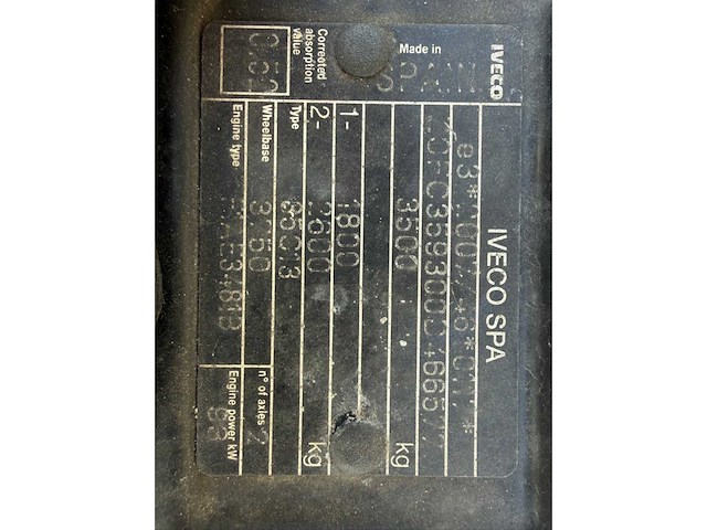 2012 iveco daily 35c13 375 bakwagen, vd-612-d - afbeelding 18 van  32