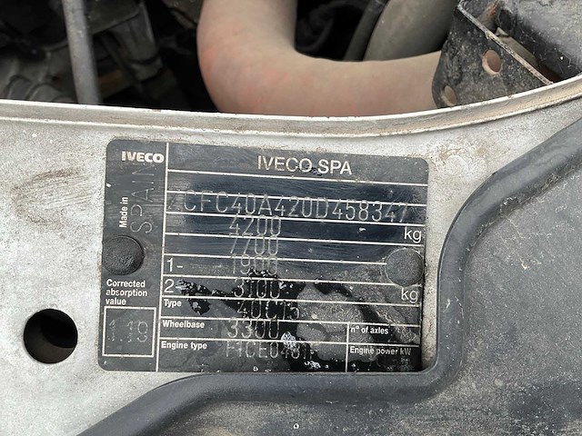 2012 iveco daily 40c15 bedrijfswagen vj-166-l - afbeelding 31 van  37