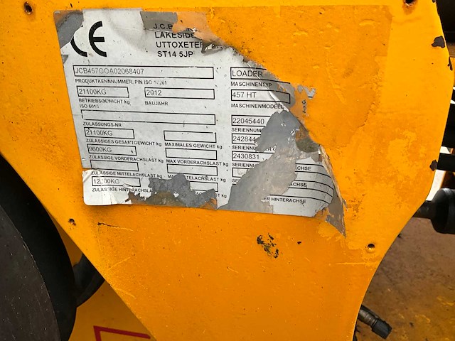 2012 jcb 457ht shovel - afbeelding 17 van  36