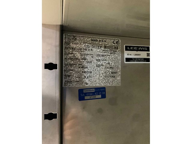 2012 jos ten berg snijos-142 d r dubbeldeurs vrieskast - afbeelding 4 van  4