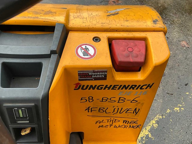 2012 jungheinrich eje116 elektrische palletwagen - afbeelding 5 van  7