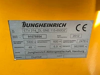 2012 jungheinrich etv 214 reachtruck - afbeelding 18 van  26