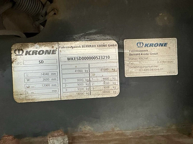 2012 krone n/a oplegger - afbeelding 6 van  17