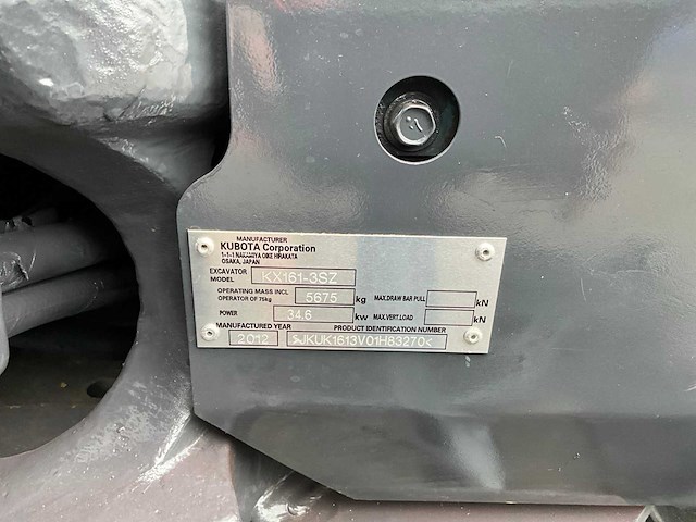 2012 kubota kx161-3 midigraafmachine - afbeelding 21 van  28