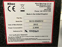 2012 lk / nikon integra 3-d meettafel - afbeelding 18 van  25