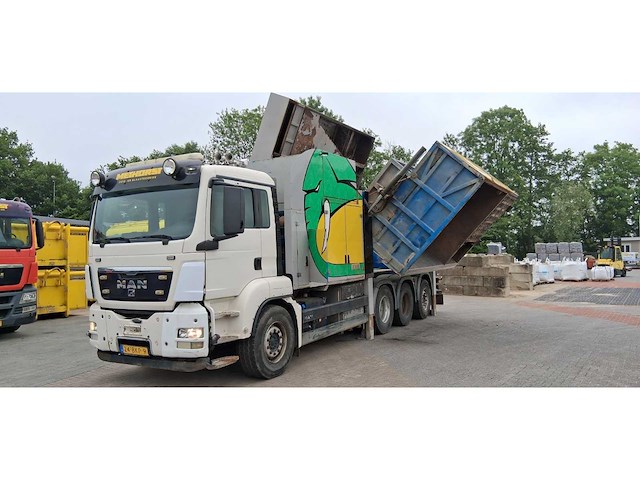2012 man tgs 35.480 8x4 grondzuiger vrachtwagen - afbeelding 2 van  70