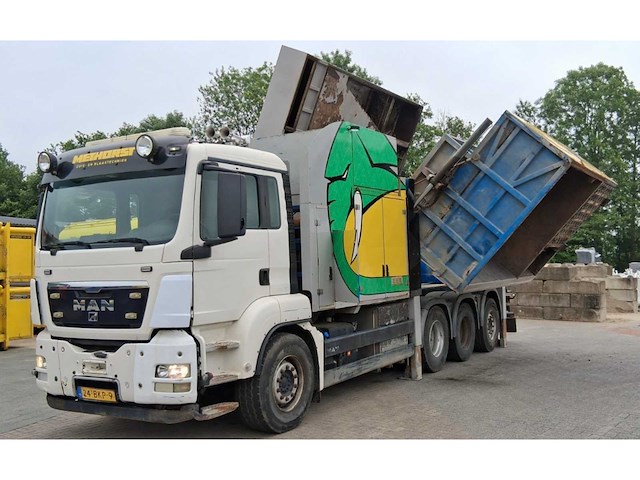 2012 man tgs 35.480 8x4 grondzuiger vrachtwagen - afbeelding 12 van  70