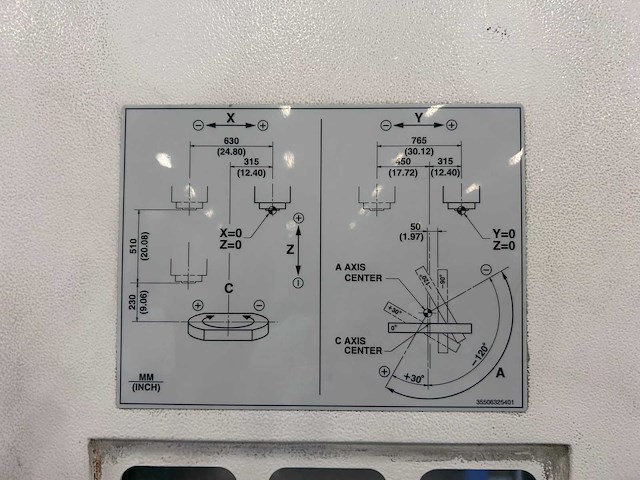 2012 mazak variaxis 630-5x ii cnc universeel machinecentrum - afbeelding 26 van  35