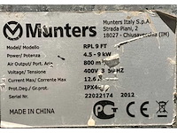 2012 munters rpl 9ft industriële heater - afbeelding 5 van  5