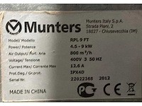 2012 munters rpl 9ft industriële heater - afbeelding 5 van  5