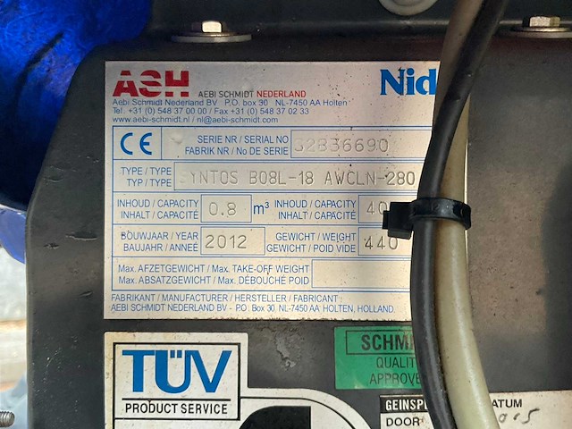 2012 nido syntos b08l-18 aanhangwagen zoutstrooier - afbeelding 4 van  14
