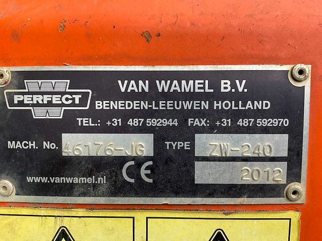 2012 perfect zw-240 klepelmaaier - afbeelding 2 van  10