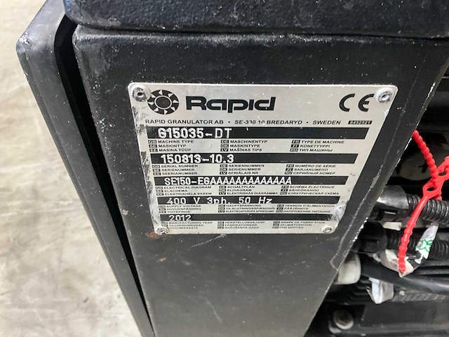 2012 rapid g15035-dt granuleermachine - afbeelding 8 van  8