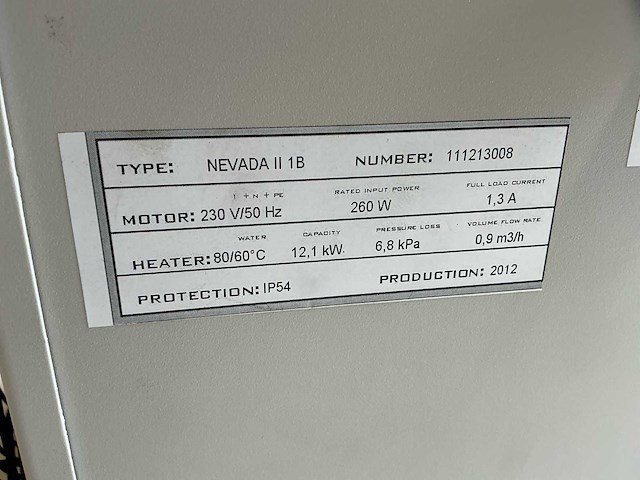 2012 revo-air nevada ii 1b heater cv - afbeelding 3 van  3