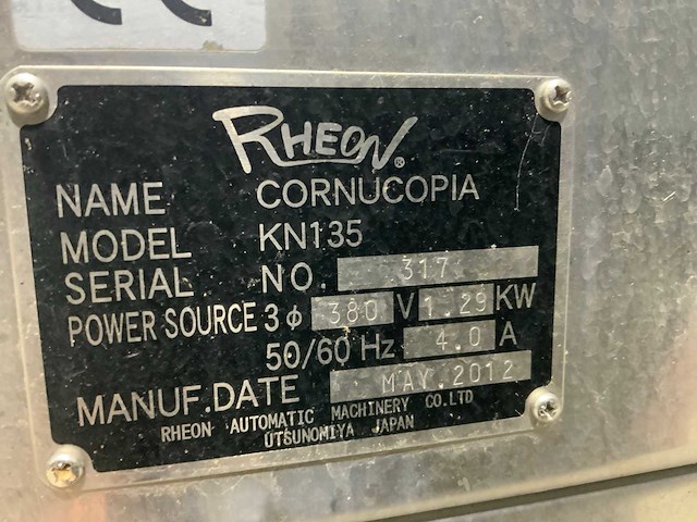 2012 rheon cornucopia dumpling vulmachine - afbeelding 6 van  6