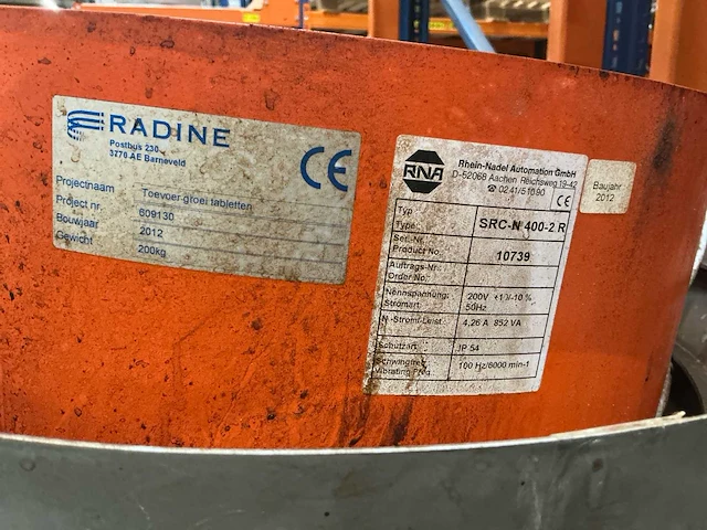 2012 rna src-n 400-2-r tabletteermachine - afbeelding 6 van  6