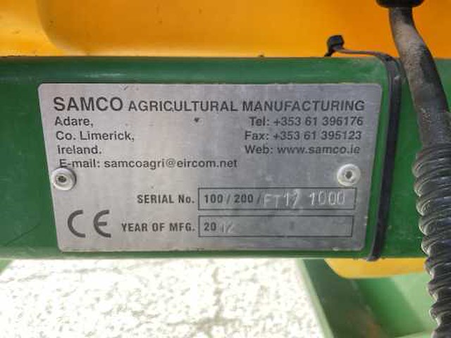2012 samco 7100 maïszaaimachine met fronttank - afbeelding 4 van  22