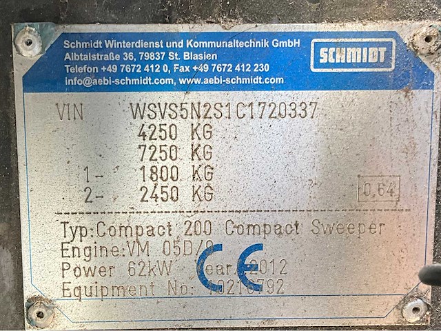2012 schmidt swingo compact sweeper 200 zelfrijdende veegmachine - afbeelding 39 van  39