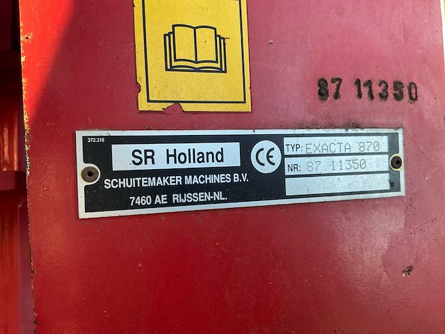2012 schuitemaker exacta 870 zodenbemester - afbeelding 5 van  14