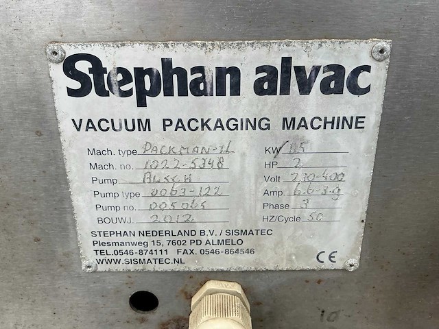 2012 stephan alvac packman vacuümmachine - afbeelding 7 van  7