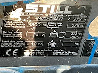 2012 still exu18 elektrische palletwagen - afbeelding 2 van  10