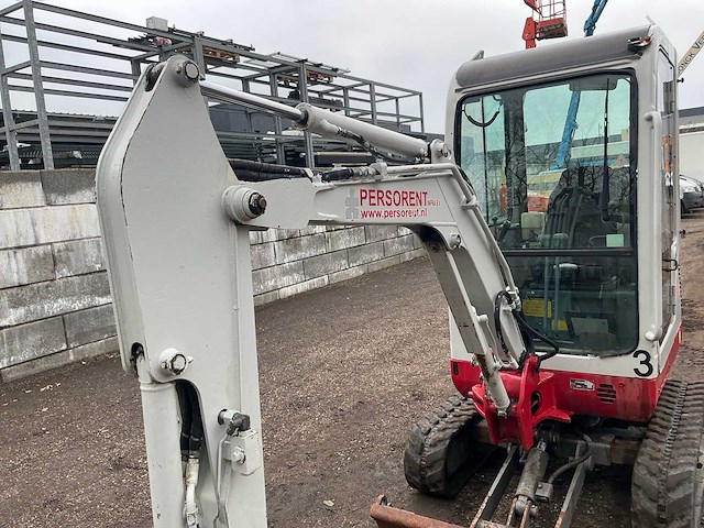 2012 takeuchi tb016 minigraafmachine - afbeelding 7 van  32