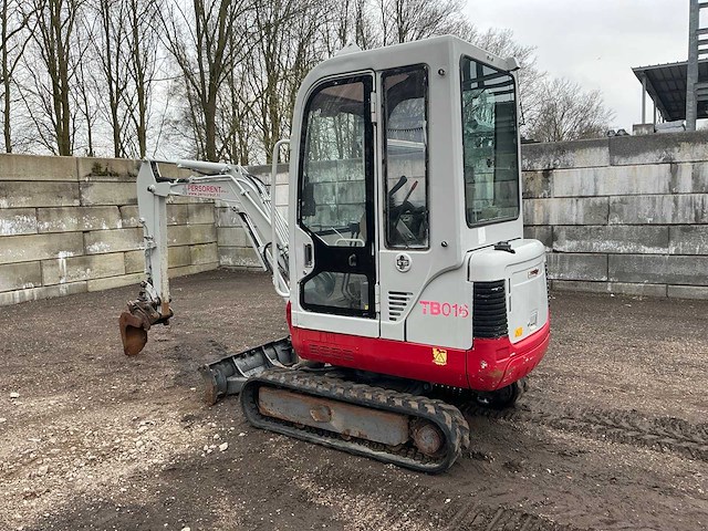 2012 takeuchi tb016 minigraafmachine - afbeelding 17 van  32