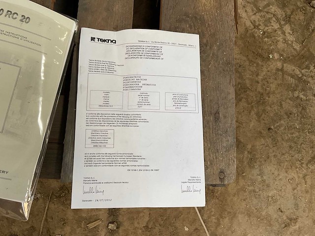 2012 tekna tk 280 rc 20 aluminium profiel ponsmachine pneumatisch - afbeelding 7 van  17