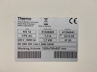 2012 thermo scientific herasafe ks 12 microbiologische veiligheidskast en12469 - afbeelding 6 van  6