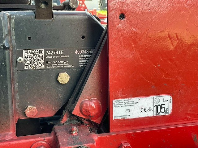 2012 toro 74279te zitmaaier zeroturn - afbeelding 11 van  18