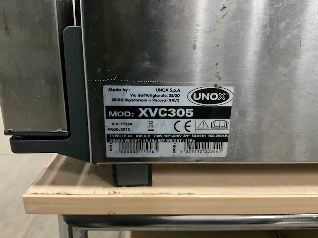 2012 unox xvc 305 combisteamer - afbeelding 6 van  6