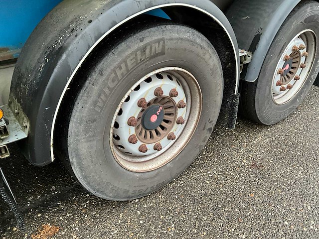 2012 vanhool 3b0079 container chassis met container - afbeelding 3 van  29