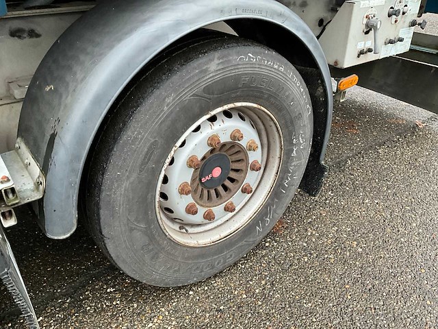 2012 vanhool 3b0079 container chassis met container - afbeelding 4 van  29