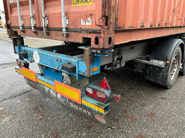 2012 vanhool 3b0079 container chassis met container - afbeelding 15 van  29