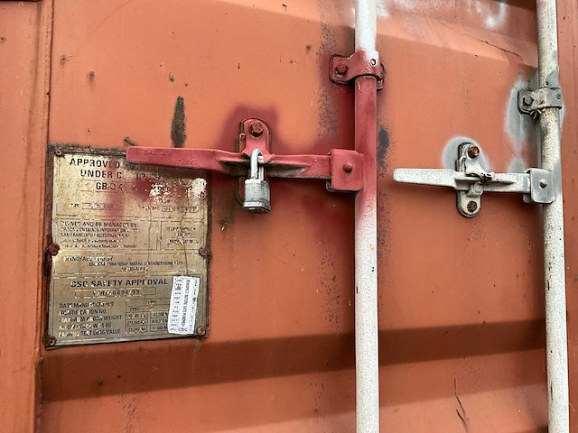 2012 vanhool 3b0079 container chassis met container - afbeelding 20 van  29