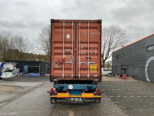2012 vanhool 3b0079 container chassis met container - afbeelding 24 van  29
