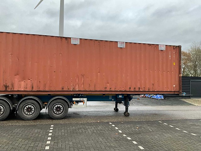 2012 vanhool 3b0079 container chassis met container - afbeelding 27 van  29