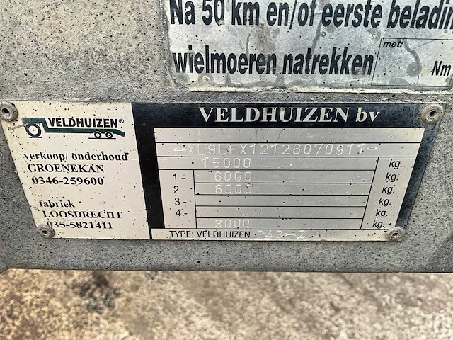 2012 veldhuizen p43-2 oplegger - afbeelding 4 van  13
