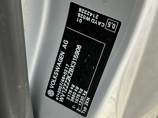 2012 volkswagen caddy 1.6 tdi bmt bedrijfswagen - afbeelding 20 van  20