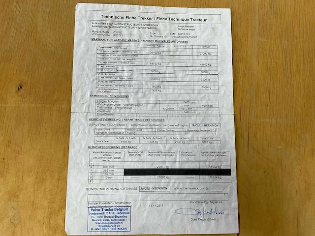 2012 volvo fh 6x2 xxl vrachtwagen - afbeelding 35 van  41