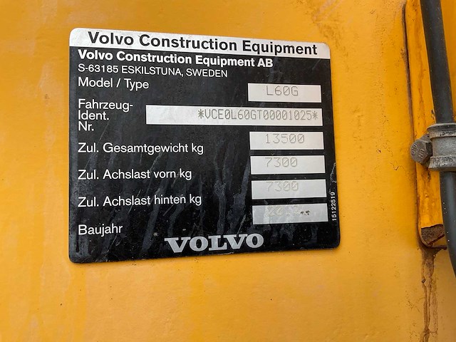 2012 volvo l60g shovel - afbeelding 12 van  16