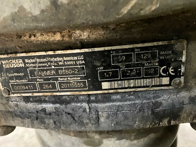 2012 wacker neuson bs50-2 trilstamper - afbeelding 2 van  8