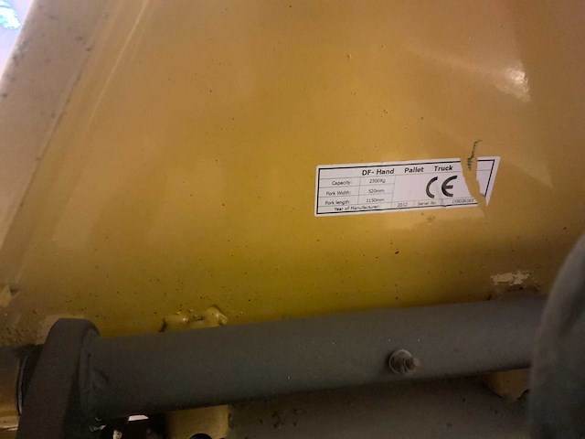 2012 yale hand hydraulische palletwagen - afbeelding 2 van  10