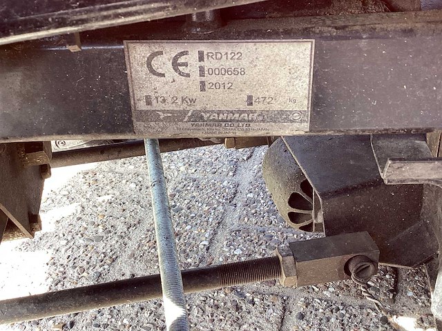2012 yanmar rd 122 zitmaaier - afbeelding 9 van  12