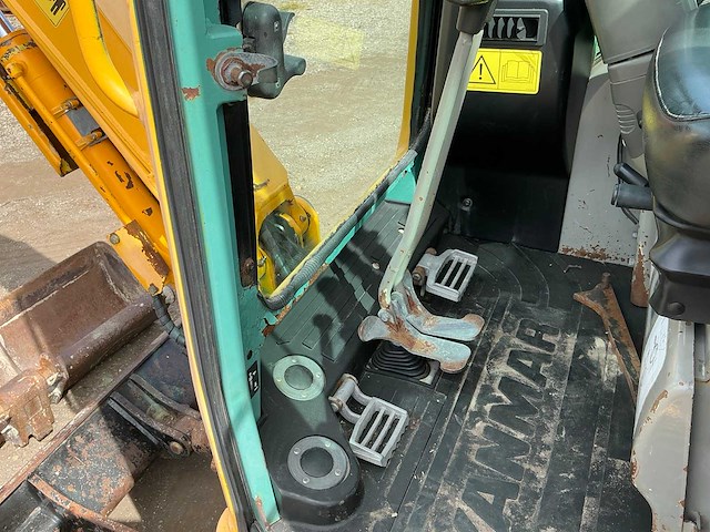 2012 yanmar vio 20-4 cabine, zero tail swing - afbeelding 15 van  33