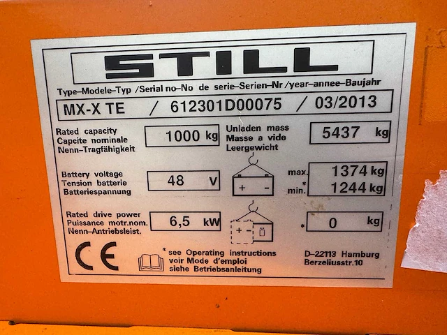 2013 - still - mt-x te - order pickers - afbeelding 2 van  11