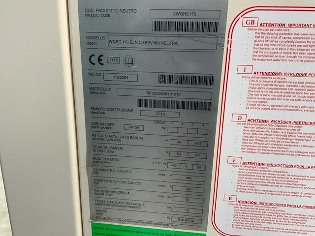 2013 airview wqrc.170.eln chiller - afbeelding 7 van  7